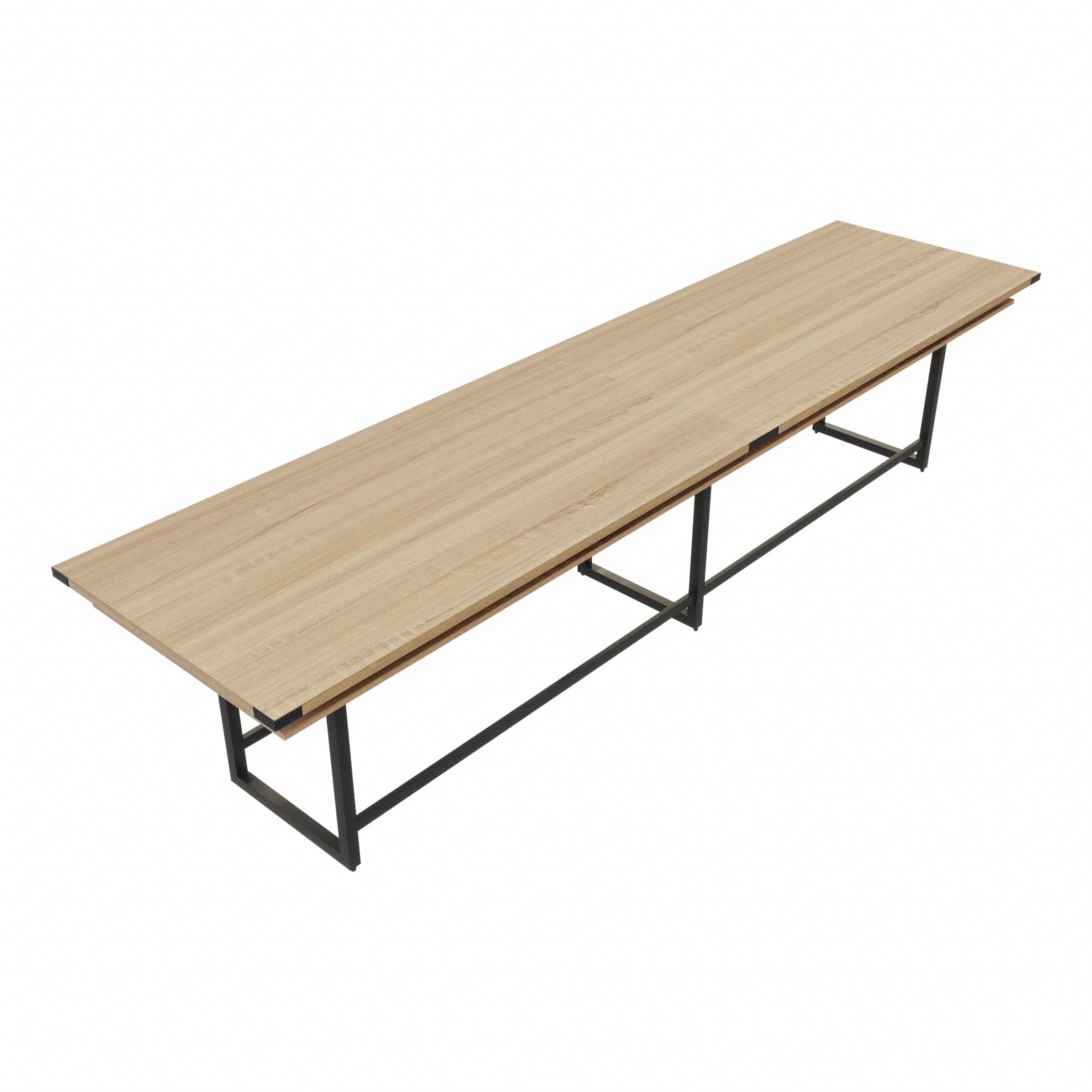 Conference Table: Rectangle, Fiberboard, Sand Dune, 47 1/4 in Overall Lg, 192 in Overall Wd
