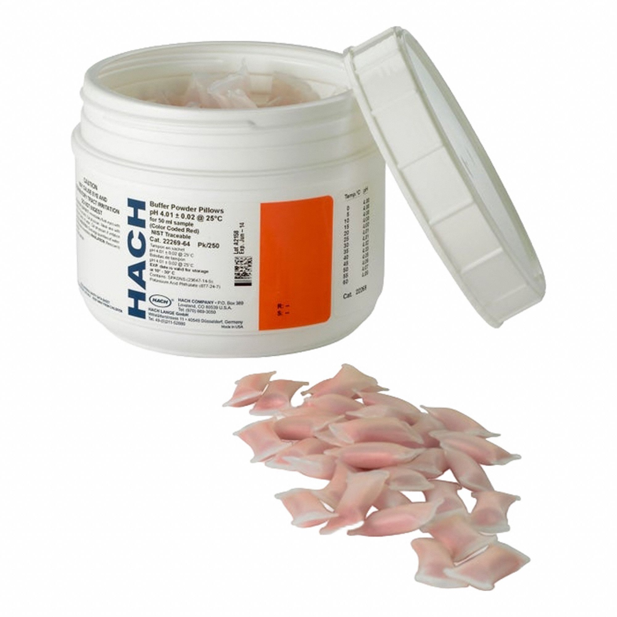 HACH, Powder, 2226964, Buffer Powder Pillows - 898A42|2226964 - Grainger