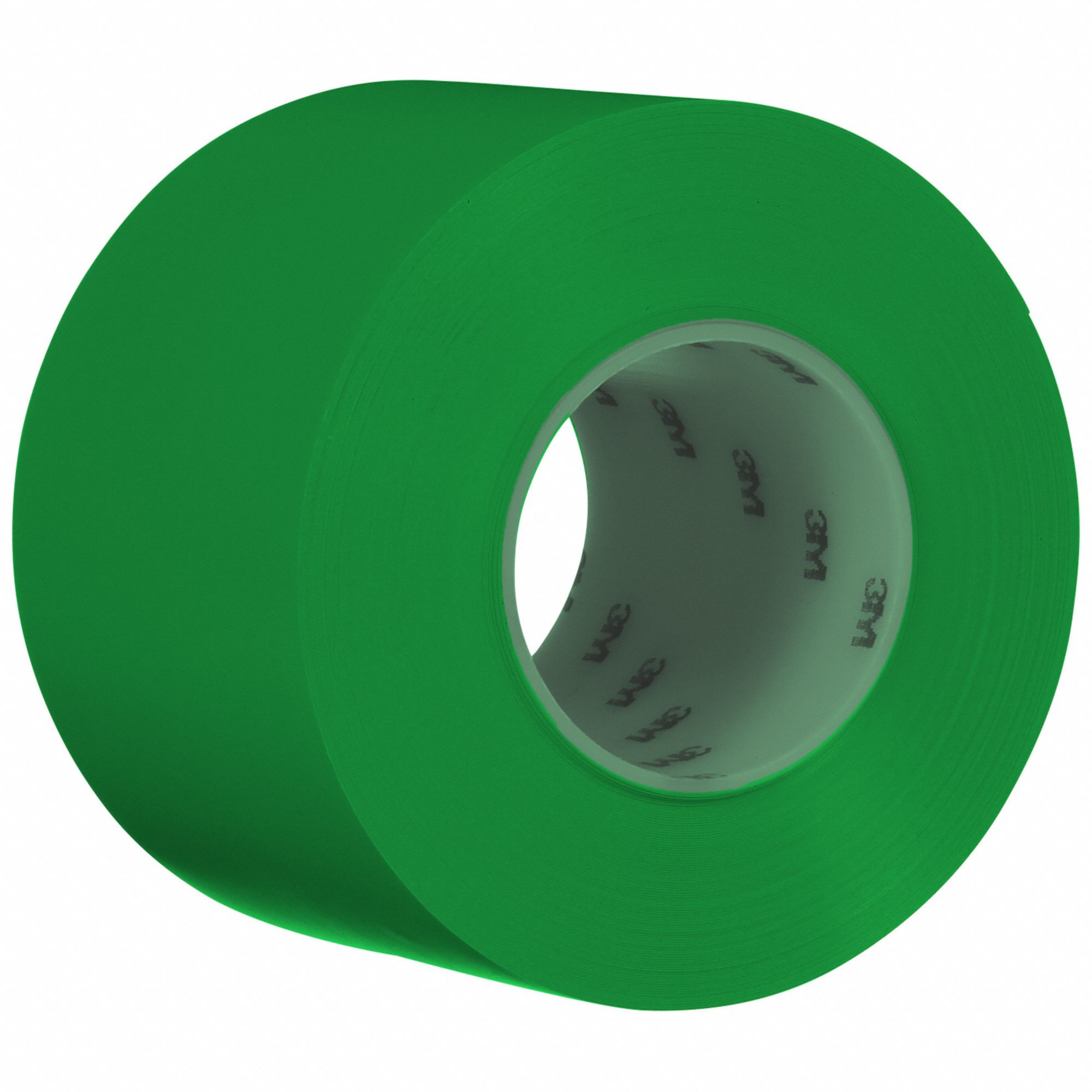 Floor Marking Tape: Liner-Less Tape, Solid, Green, 4 in x 108 ft, 33 mil Tape Thick, 3M, 3 PK