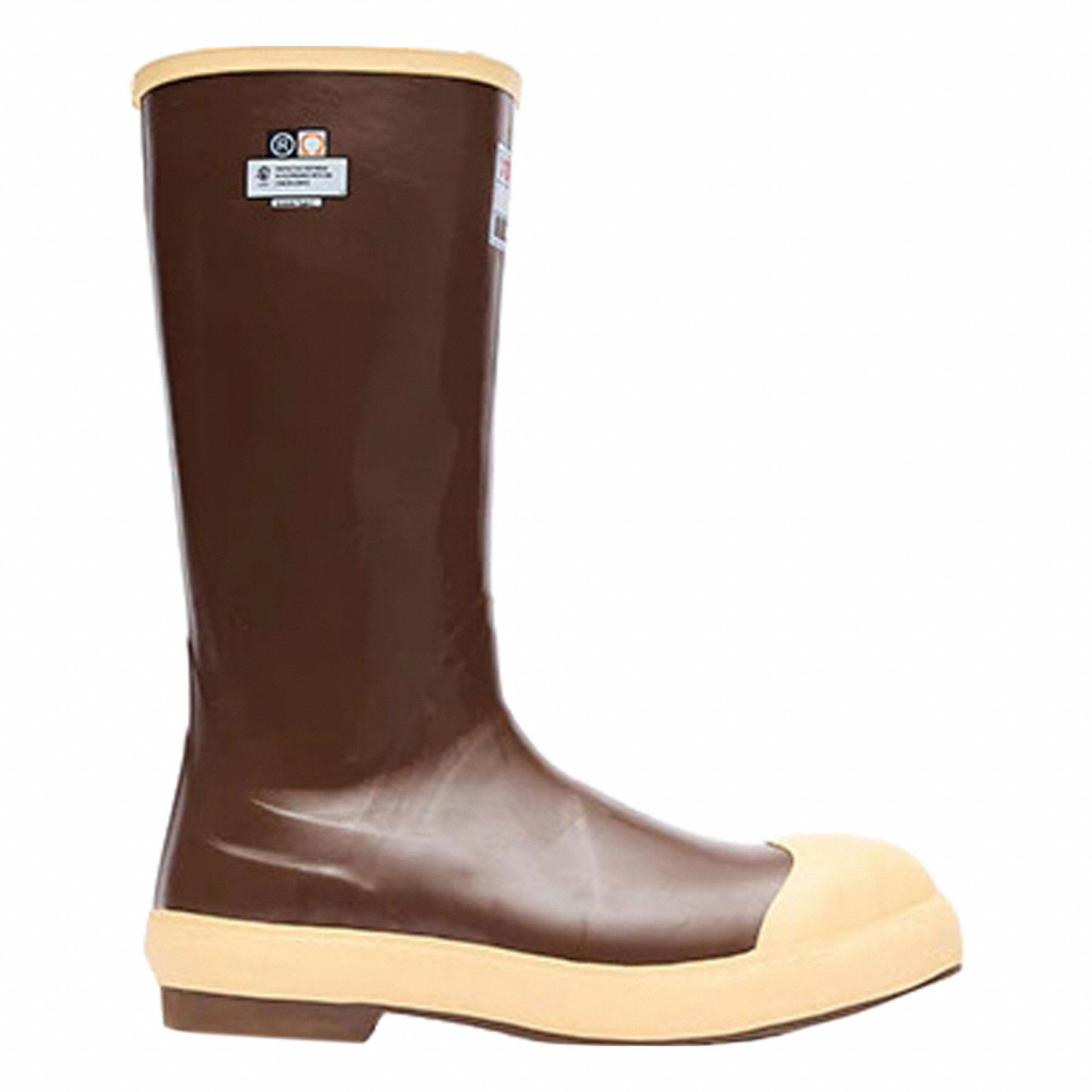 Rubber Boot: 10 Size, Knee Footwear, Steel, Tan, Neoprene, Neoprene