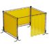 Tinted Transparent Welding Booths