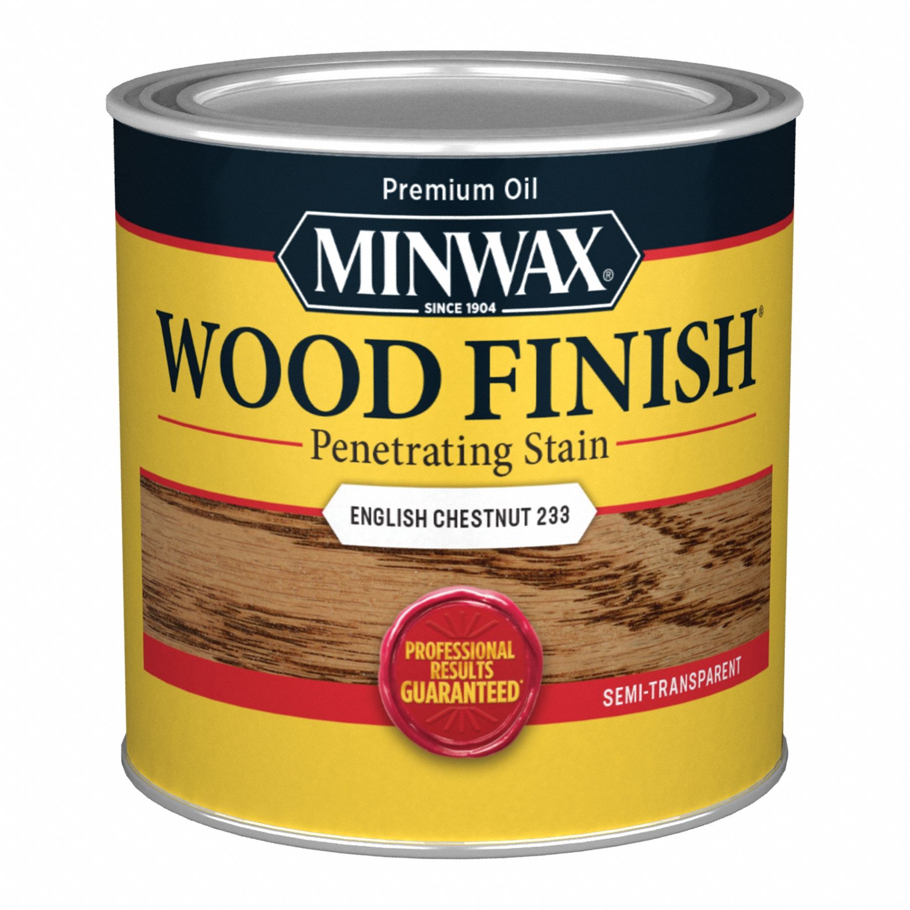 Wood Stain: Wood Stain, Interior, Oil, 0.5 pt Container Size, Wood, English Chestnut