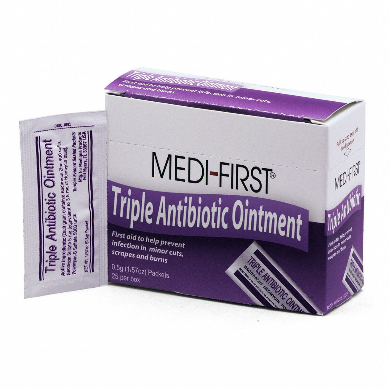 Topical Antibiotic Ointment: Ointment, 0.02 oz Size, 25 PK