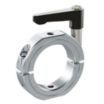 Aluminum Mountable Two-Piece Clamping Shaft Collars