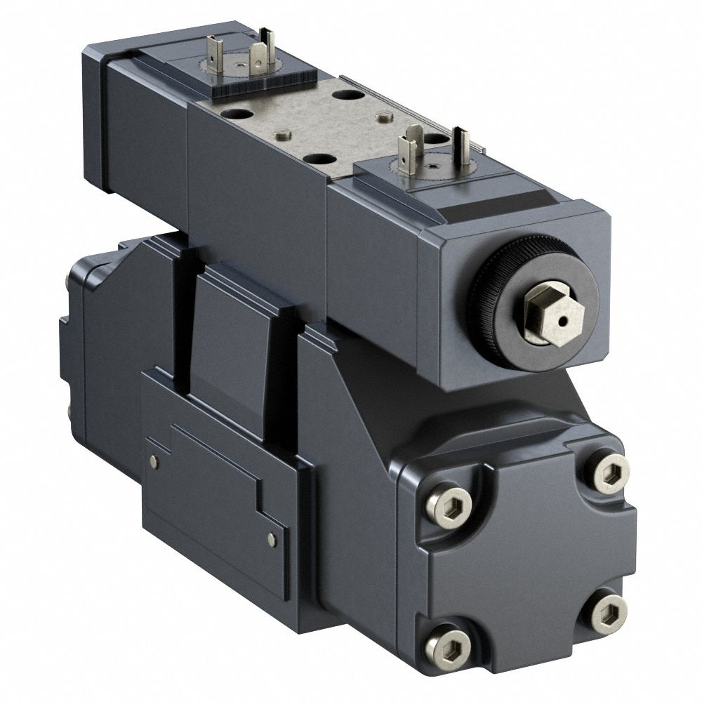 Hydraulic Directional Valve: 21.2 gpm Max Flow Rate, D03 NFPA Size, Three Positions, 24V DC