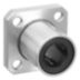 Square-Flanged Linear Ball Bearings