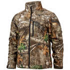 UNISEX HEATED JACKET, L, CAMOUFLAGE, UP TO 12 HOURS, 44 IN CHEST, 4 POCKETS, 12 V