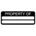 Property Of: ___ Labels