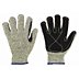 Heavy-Duty Cut-Resistant Knit Gloves with Leather Palm