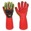 A3 Cut-Level & Level 1 Impact-Rated PVC Chemical-Resistant Gloves with Polyester Liner, Supported