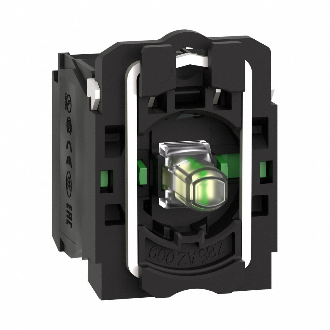 Lamp Module and Contact Block: 22 mm Panel Mounting Size, 2NO, White, LED