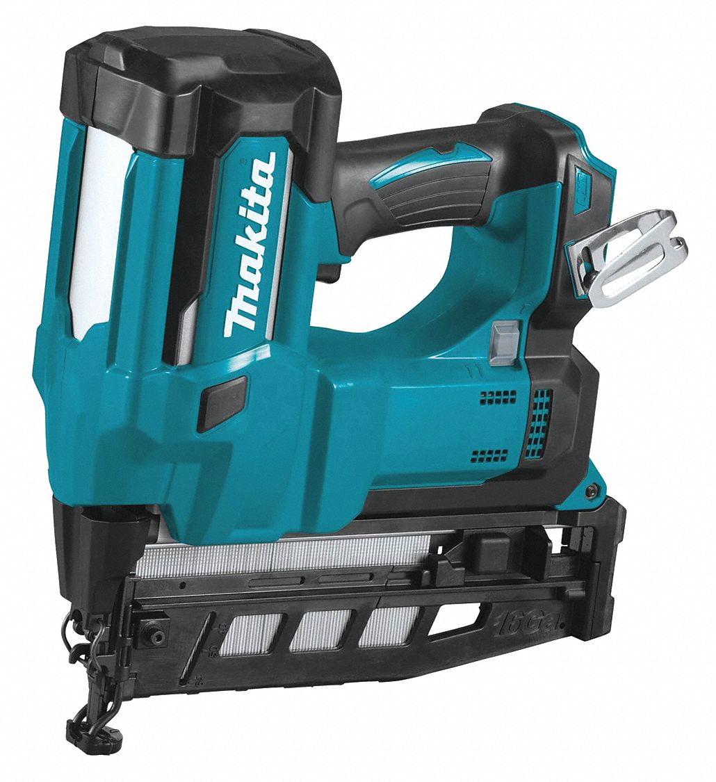Nail Gun: Finish, Combo, For 16 ga Nail Gauge, Plastic, Strip Collation, 0°, Tool Only, LXT®