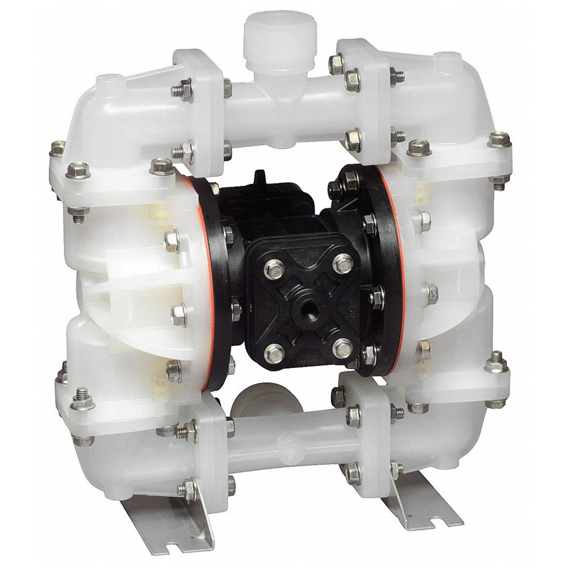 Air-Operated Diaphragm Pump Pneumatic Double Diaphragm Pump 3/8 Inlet &  Outlet Transfer Pump 1/4 Air Inlet for Chemical Industrial Use (18L/min)