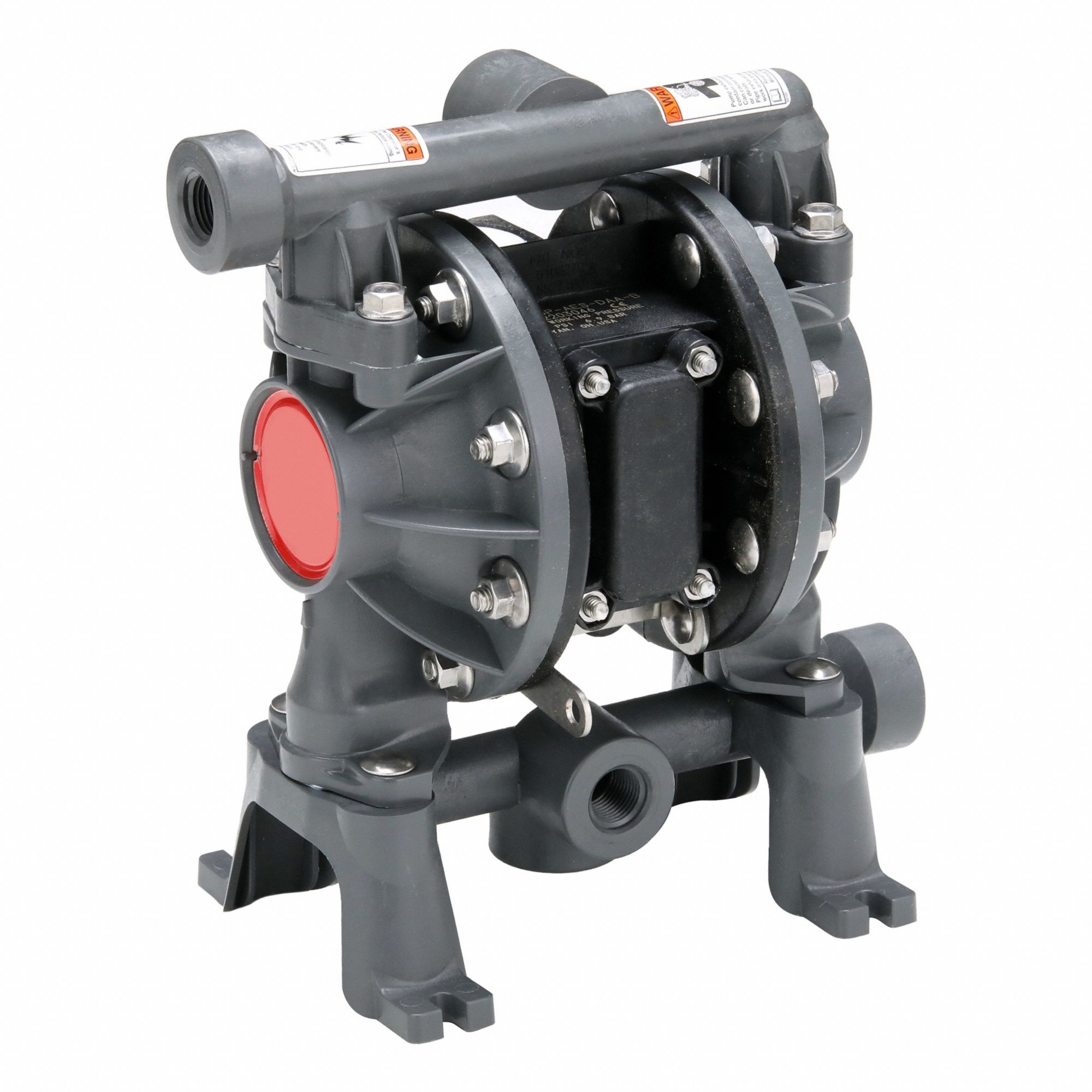 Air-Operated Diaphragm Pump Pneumatic Double Diaphragm Pump 3/8 Inlet &  Outlet Transfer Pump 1/4 Air Inlet for Chemical Industrial Use (18L/min)