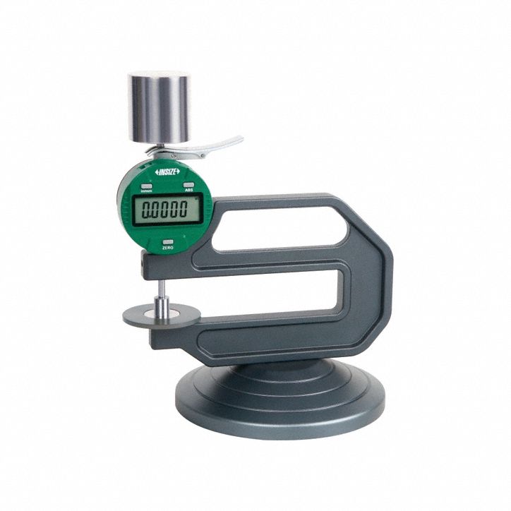 Thickness Gage: 0.0005 in to 0.4 in /0.01 mm to 10 mm, Inch/Metric, 4.724 in Throat Dp