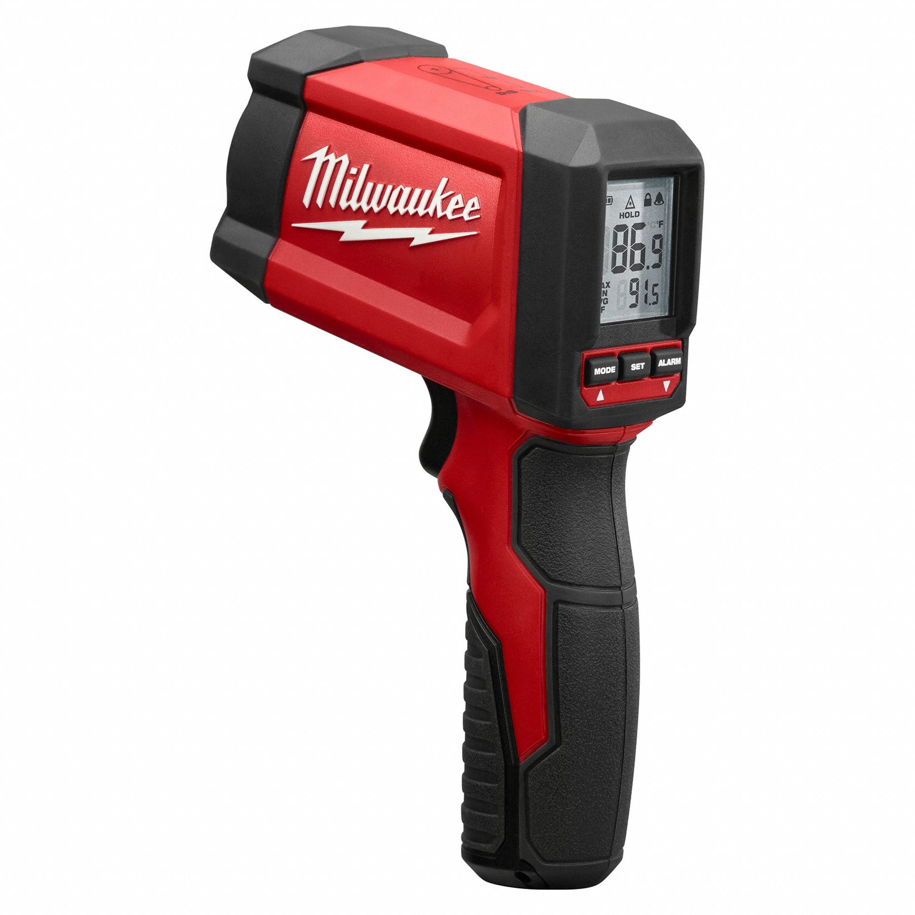 MILWAUKEE, -22° to 1022°, 1 in @ 12 in Focus, Infrared Thermometer -  45PF91