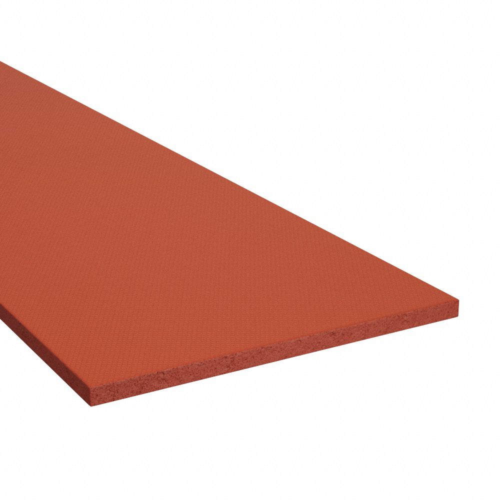 Silicone Foam with High Temp Adhesive - 1/2 Thick x 36W x 10'L