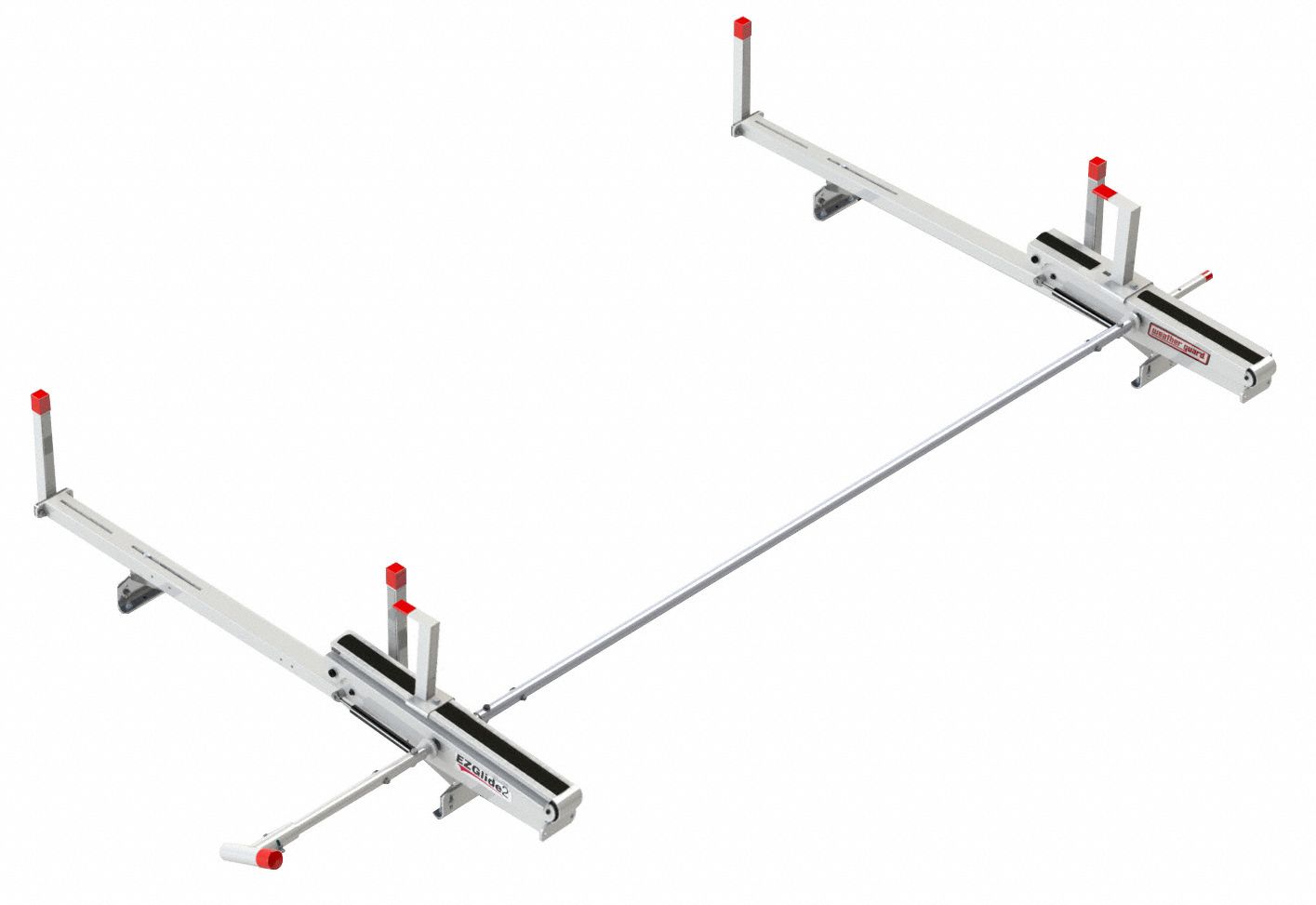 Ladder Rack: Aluminum, White