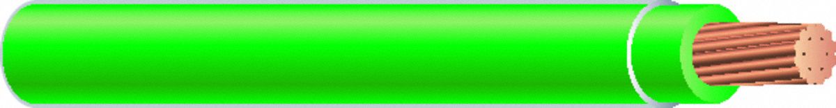 Wire, THHN, Stranded, Green, 10AWG, 500ft