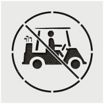 No Golf Cart Stencils