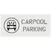 Carpool Parking Stencils