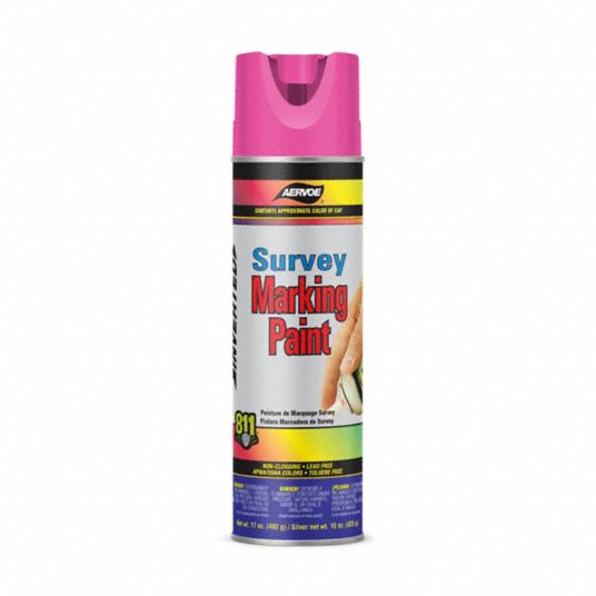 AERVOE, Inverted Paint Dispensing, Fluorescent Pink, Striping & Marking ...