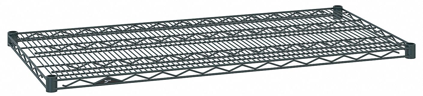 Wire Shelf: 48 in x 24 in, 1 Shelves, Split Sleeve, 800 lb Load Capacity, Dry, NSF Approved
