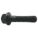 FLANGE BOLTS, STANDARD, STEEL, GRADE 8, BLACK OXIDE, 2¼ IN L, PARTIAL THREAD, INCH, 25 PK