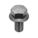 FLANGE BOLTS, STD, STEEL, GRADE 8, BLACK OXIDE, ¾ IN L, FULL THREAD, INCH, HRC33, HEX, 25 PK