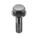 BOULONS À BRIDE,STANDARD,ACIER,GRADE 8,OXYDE NOIR,1 3/4PO L,PARTIEL,POUCE,HRC33,25PQ