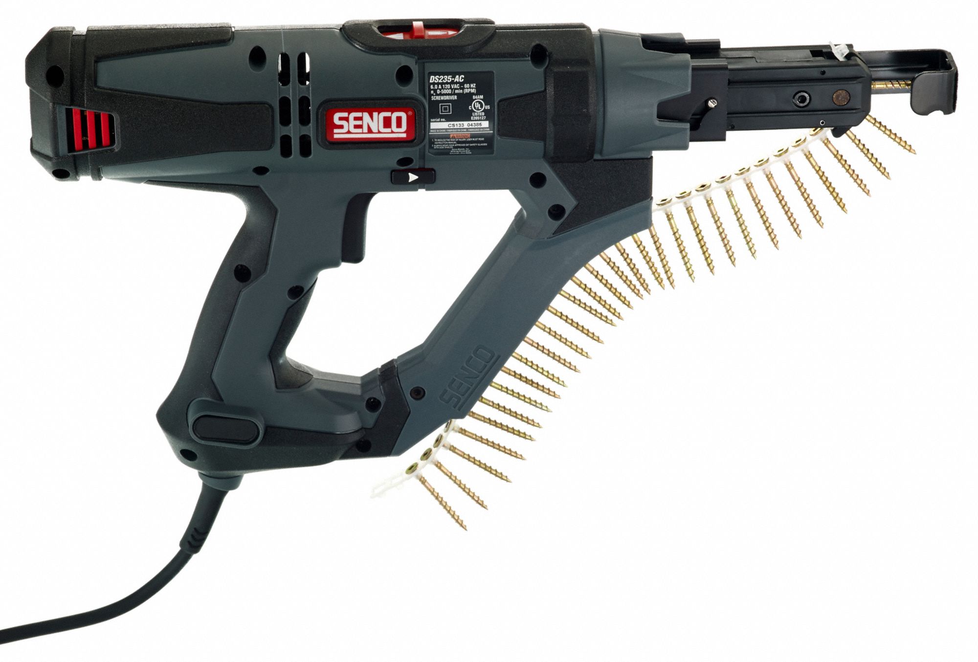 SENCO Electric Screwgun, Corded, 50 inlb to 50 inlb, 5,000 RPM