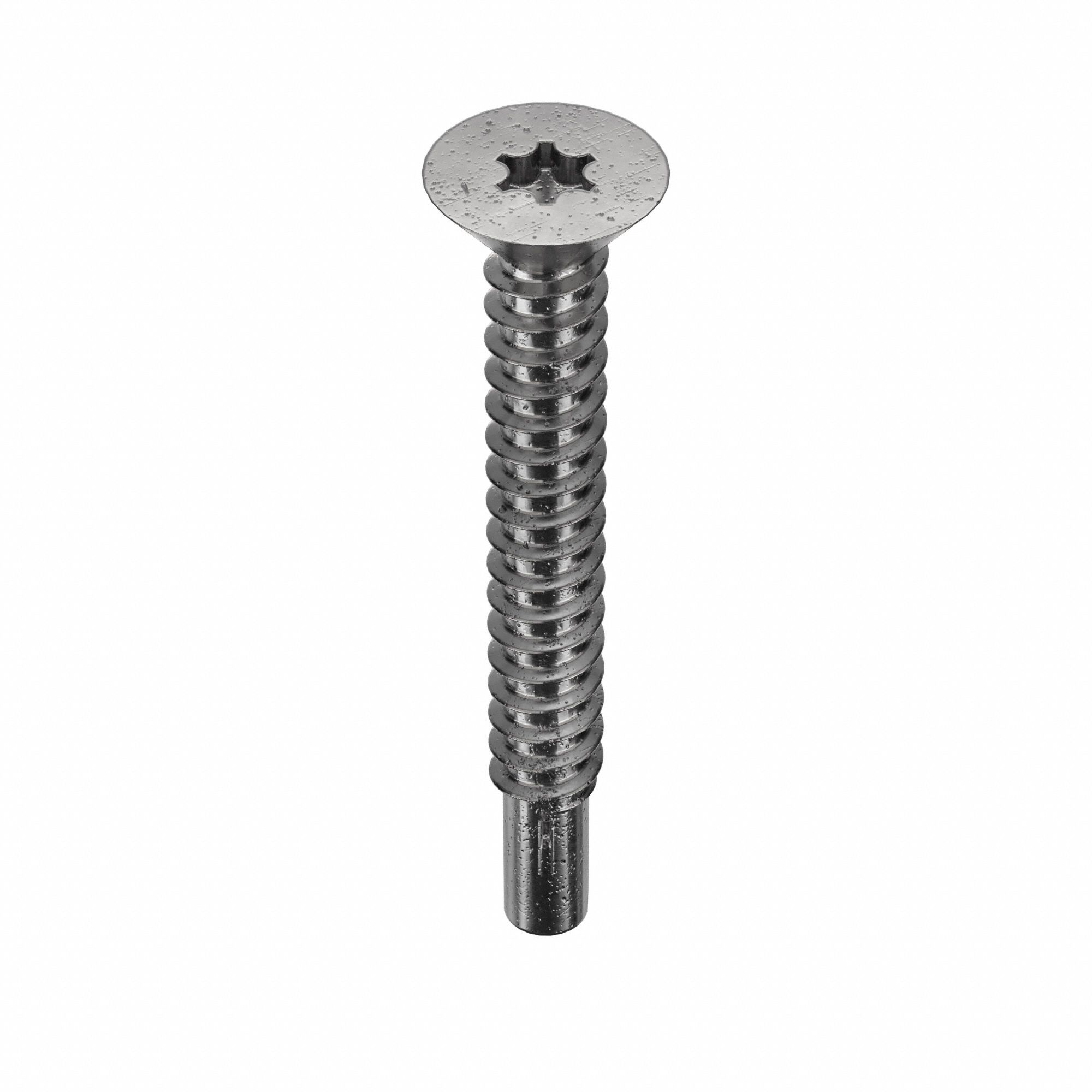Self-Drilling Screw: Self-Drilling Screw, #12 Screw Size, 1 3/4 in Lg, Steel, Zinc Yellow, 1, 000 PK