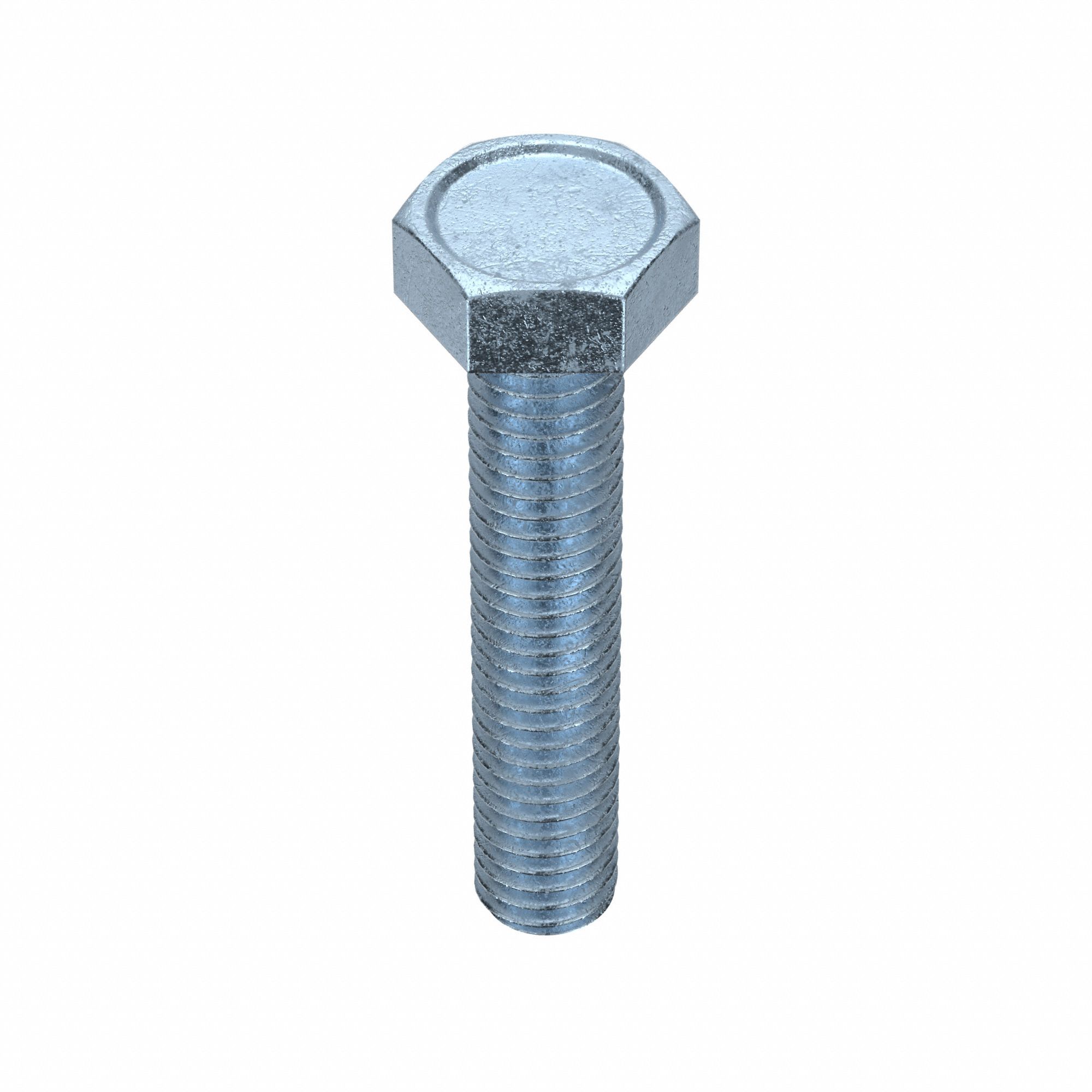 Machine Screws: #10-32 Thread Size, 1 in Lg, Steel, Zinc-Plated, Hex, External Hex, 100 PK