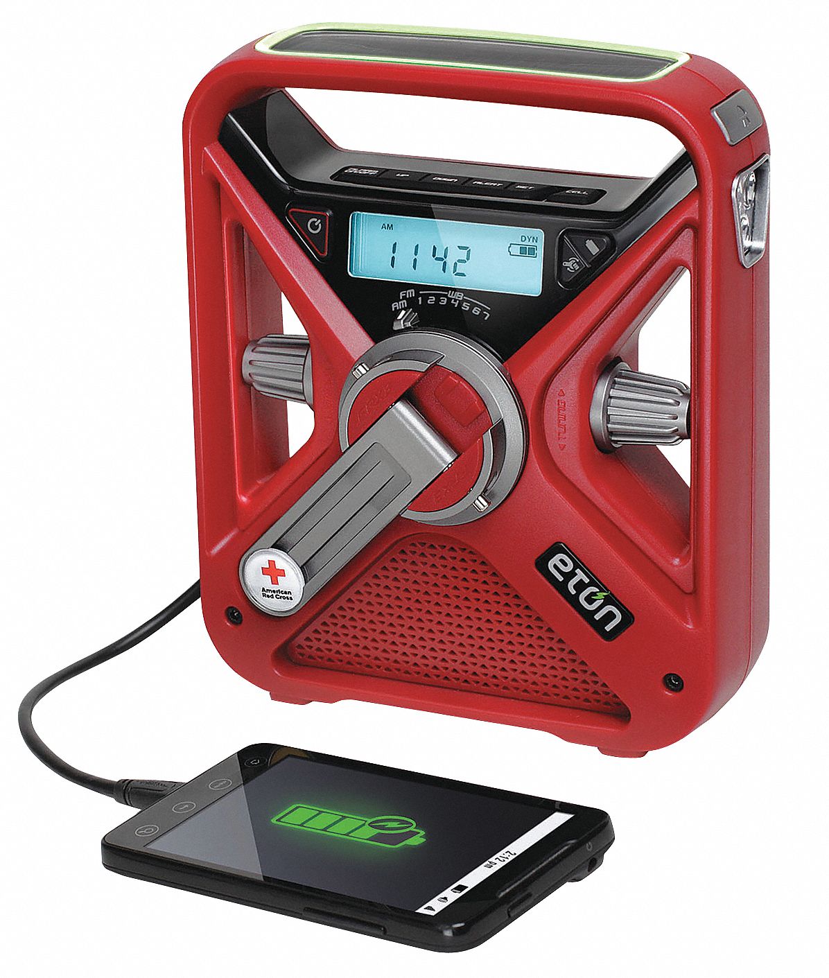 Portable Weather Radio: AM/FM/NOAA, Red