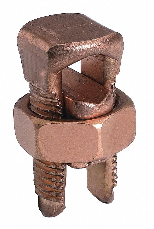 SPLIT-BOLT CONNECTOR, COPPER, SQUARE HEAD HEAD