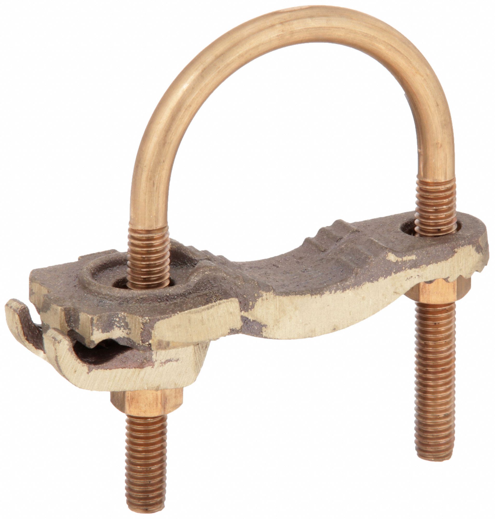 GROUNDING CONNECTOR, COPPER, ½ IN TO 1 IN PIPE, 1 GROUNDING WIRES