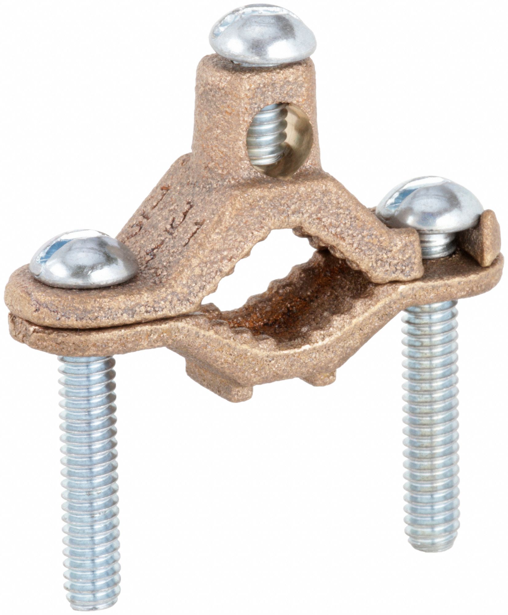 Bronze, 1/2 in to 1 in Pipe, Grounding Connector 22C020C11N Grainger