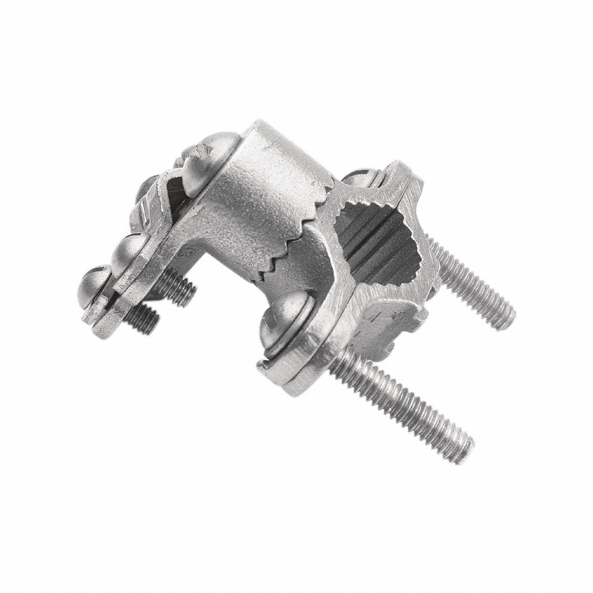 Grounding Connector: Bronze, 8 to 4/0 AWG STR Grounding Wire Size, 1 Grounding Wires