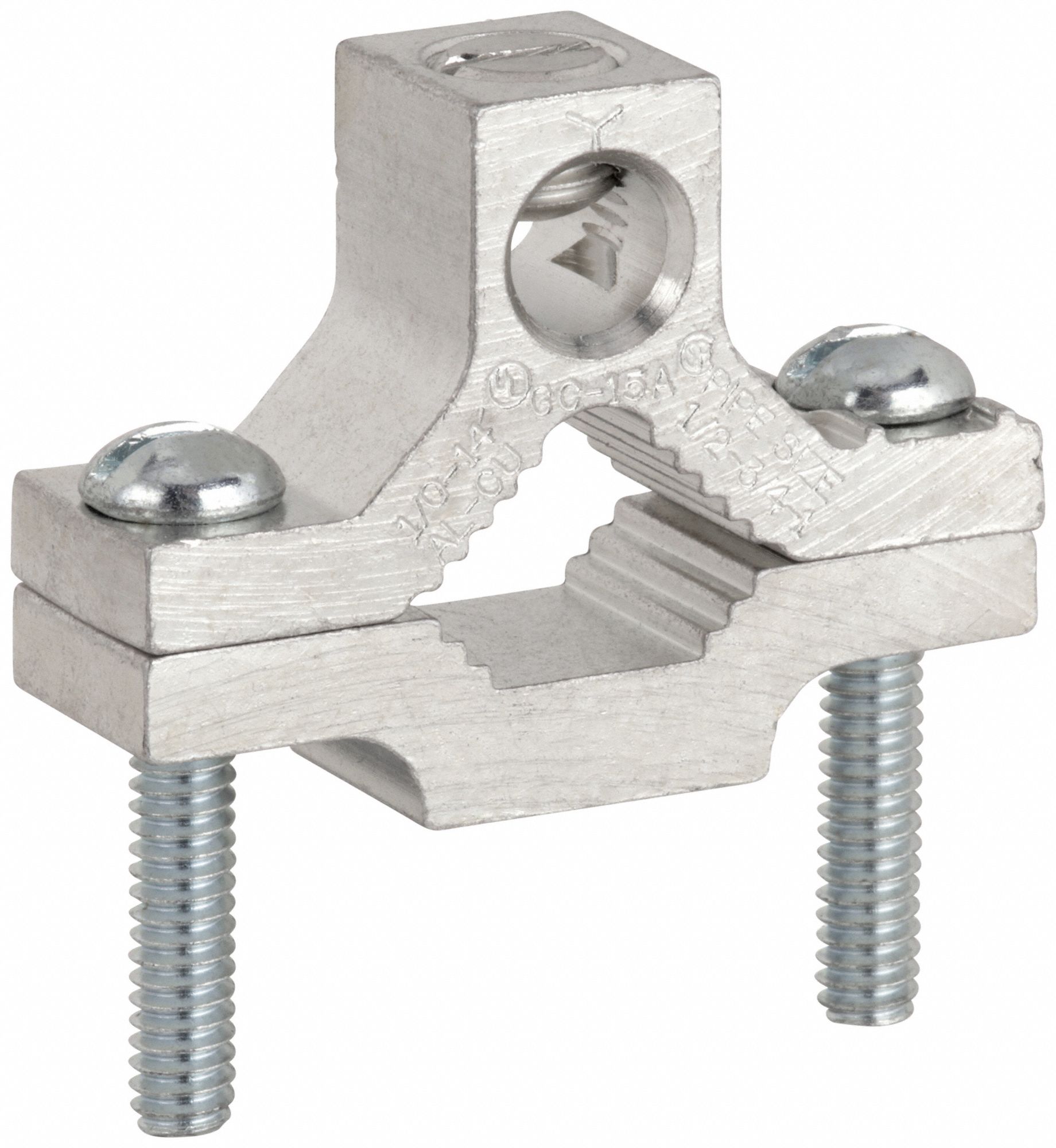 Aluminum, 1 Grounding Wires, Grounding Connector 22C059GC15A Grainger