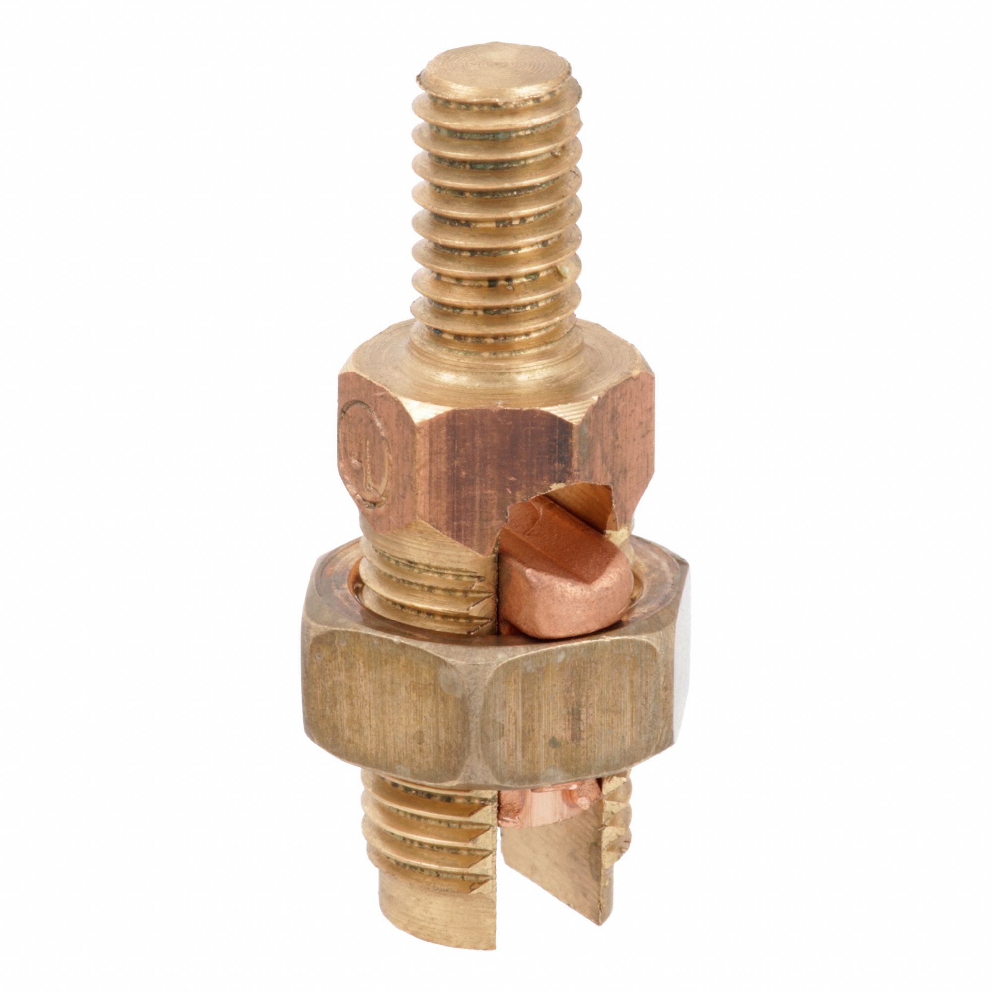 Leaded Bronze Alloy, 1 Grounding Wires, Grounding Split Bolt Connector