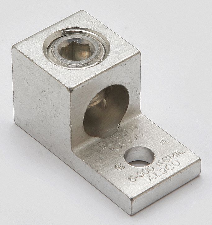 Mechanical Connector: 300 kcmil Stranded/4/0 AWG Solid Max. Conductor Size, 5/16 in Stud Size