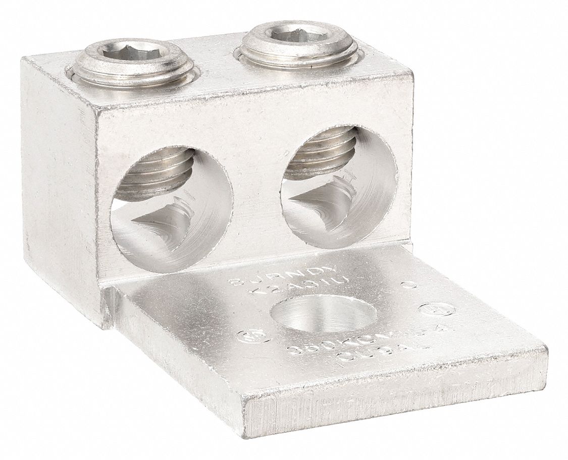 Mechanical Connector: For Wire Size 6 AWG – 350 kcmil, 2 Wire Terminations