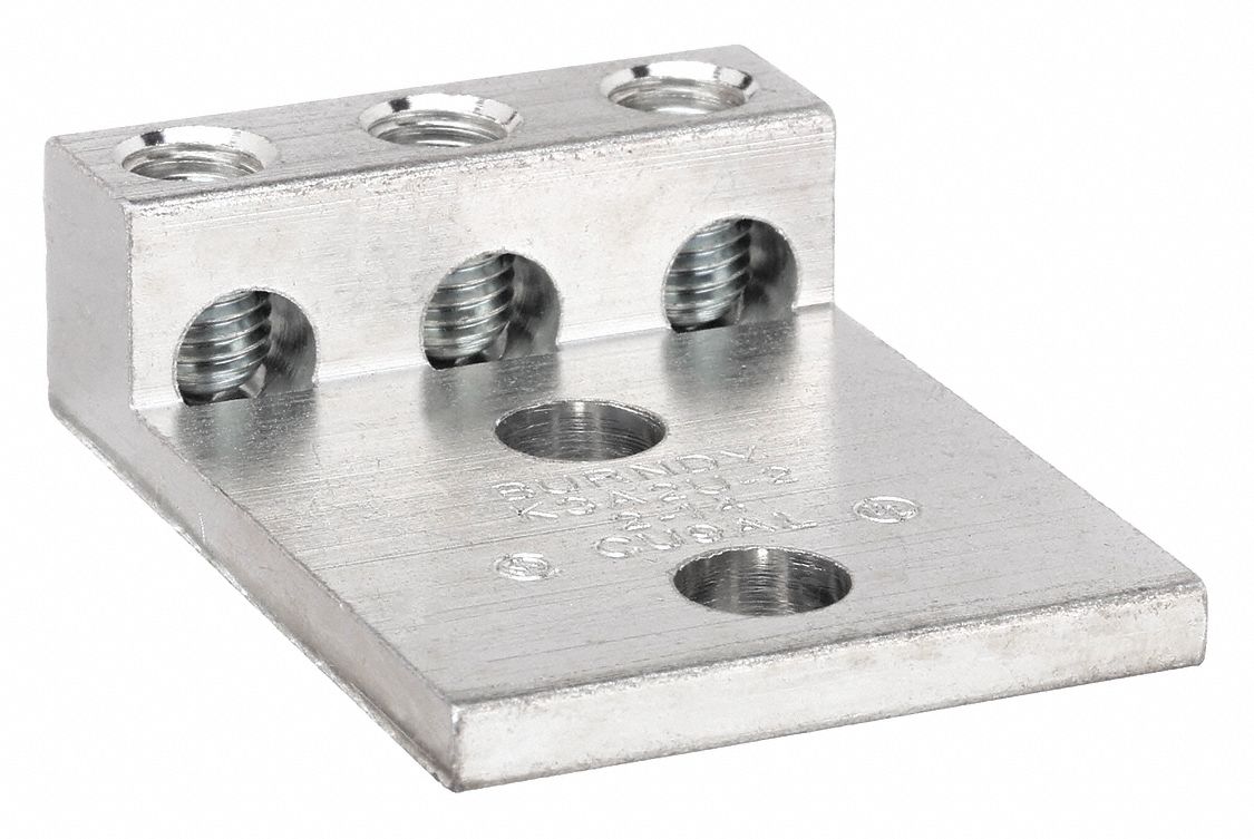 Mechanical Connector: For Wire Size 14 AWG – 2 AWG, 3 Wire Terminations