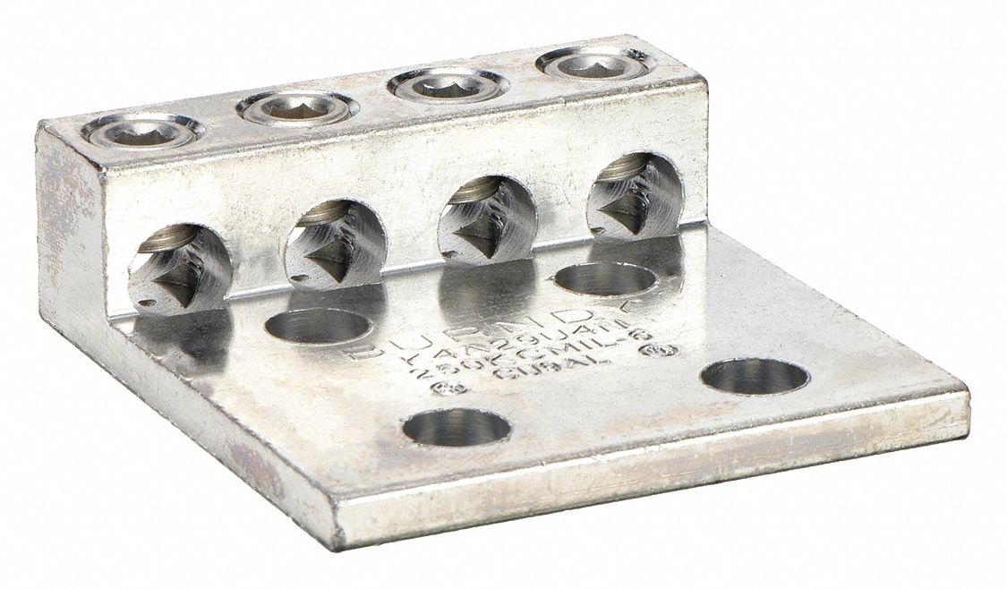 Mechanical Connector: For Wire Size 6 AWG – 250 kcmil, 4 Wire Terminations