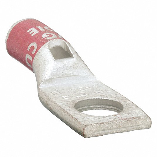 8 AWG Max Wire Size, #6 Stud Size, One-Hole Lug Compression 8 AWG Max Wire Size, #6 Stud Size, One-Hole Lug Compression