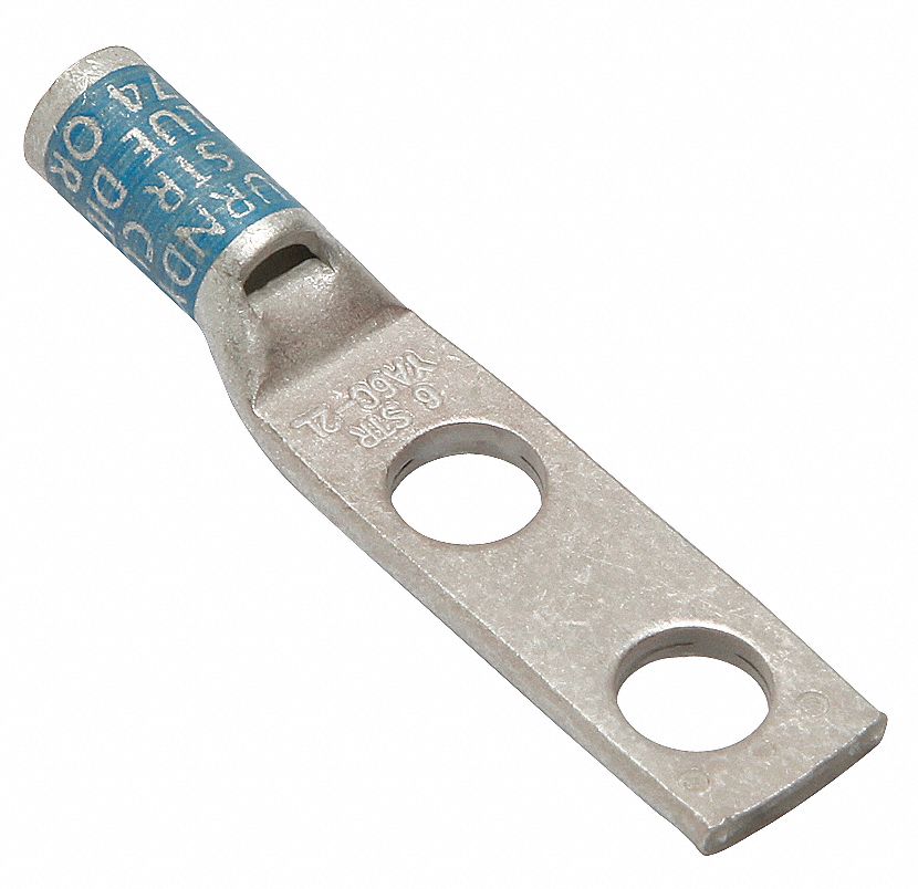 Burndy YA6CA1 Cable Lug Compression Terminal – 6 AWG, Hylug Connector, Copper