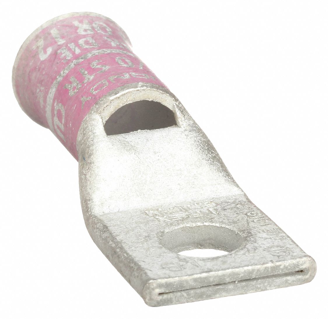 Compression Lug: For 1/0 AWG, Stranded Wire Type, 3/8 in Stud Size, Std, Copper