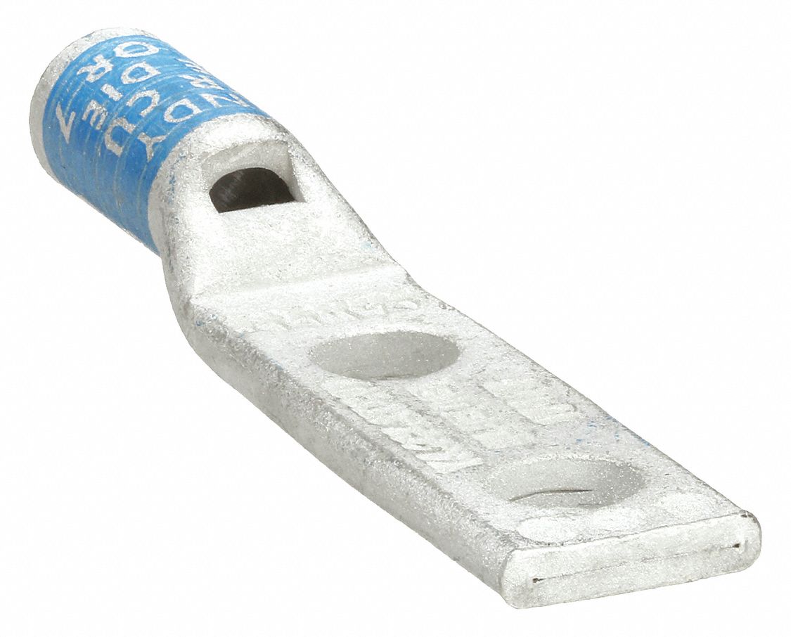 Compression Lug: For 6 AWG, Stranded Wire, #10 Stud Size, Std, Copper Barrel