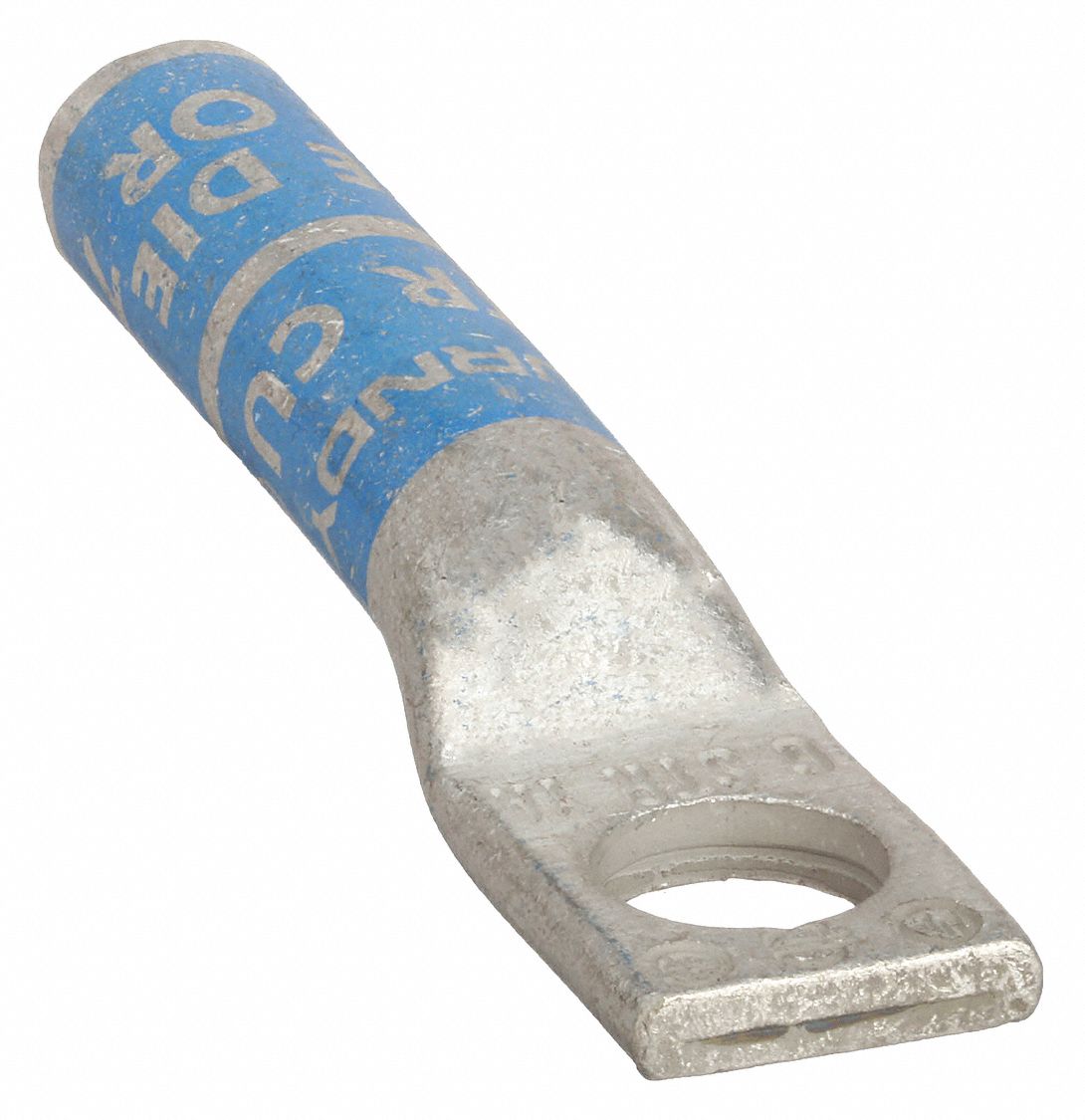 ONE-HOLE LUG COMPRESSION CONNECTOR, 6 AWG MAX WIRE SIZE, ¼ IN STUD SIZE, HYLUG