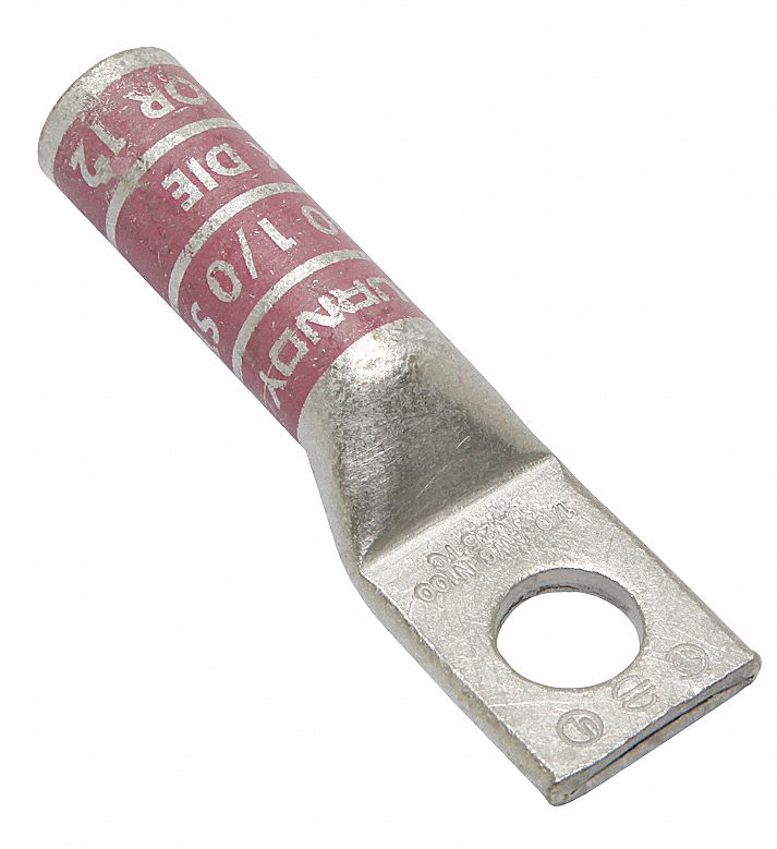 OneHoleLugCmprsnConn Long Pink 12/348